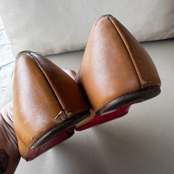 Christian Louboutin Solasofia Flats – Brown Nappa Leather | EU 37 / US 6.5 - Picture 9 of 16